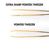 COMBO Scissors & Tweezers Suzanne Egan Gold Tool Collection